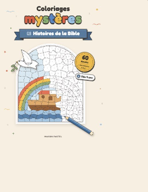 Couverture du livre Coloriages mystères : Histoires de la Bible