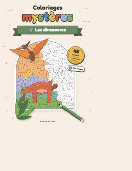 Couverture du livre Coloriages mystères : Les dinosaures